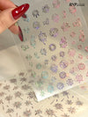 [generic] Fireworks Nail stickers (6 styles)