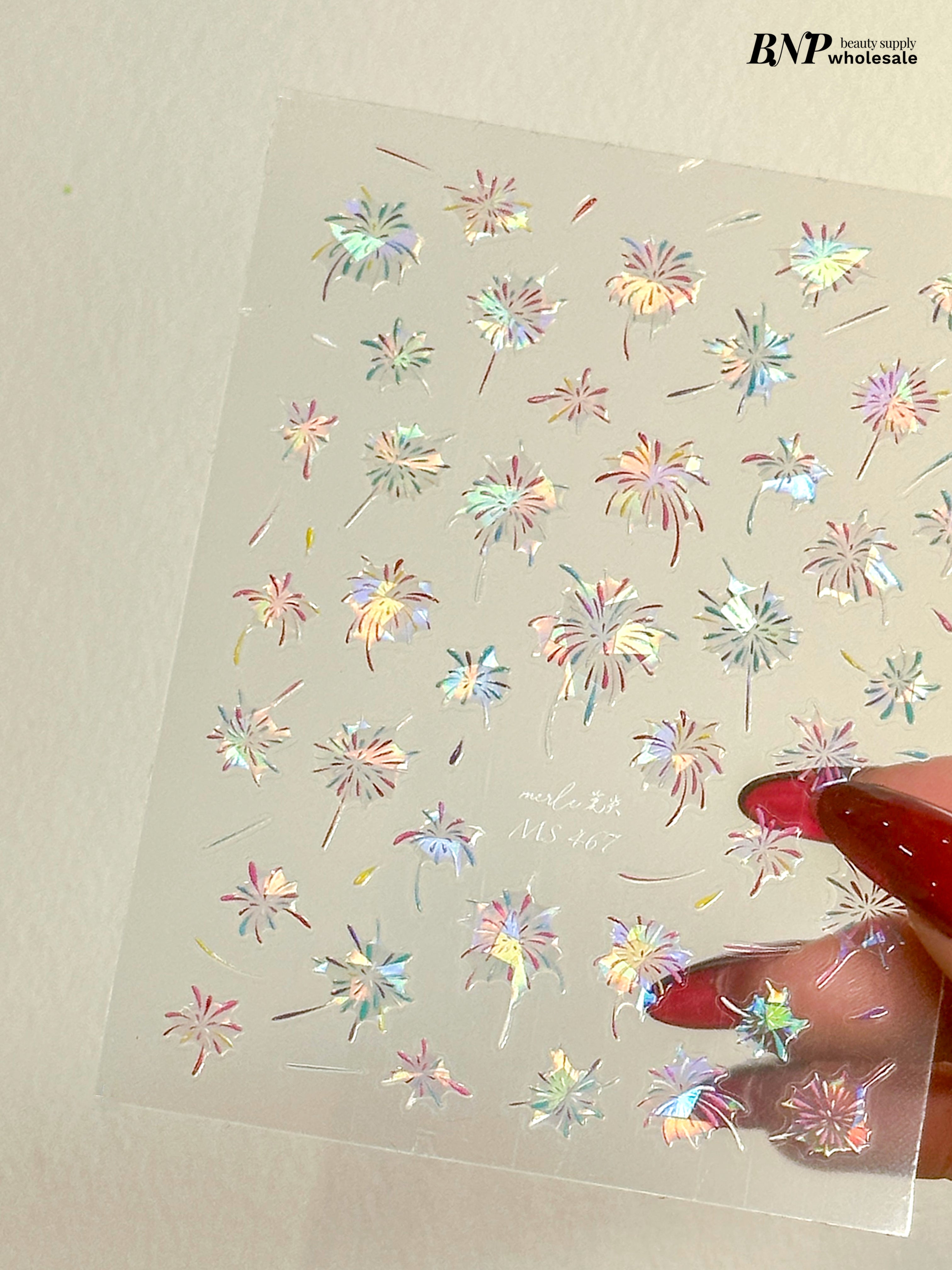 [generic] Fireworks Nail stickers (6 styles)