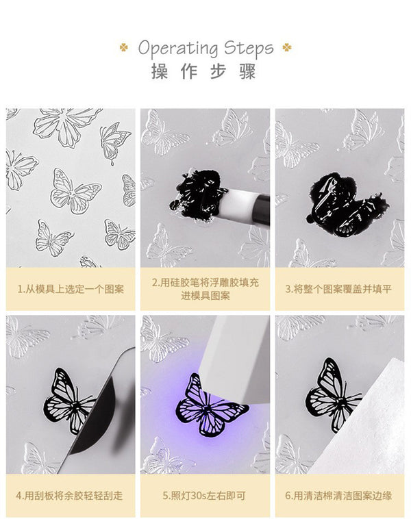 3D Christmas Silicone Nail Mould