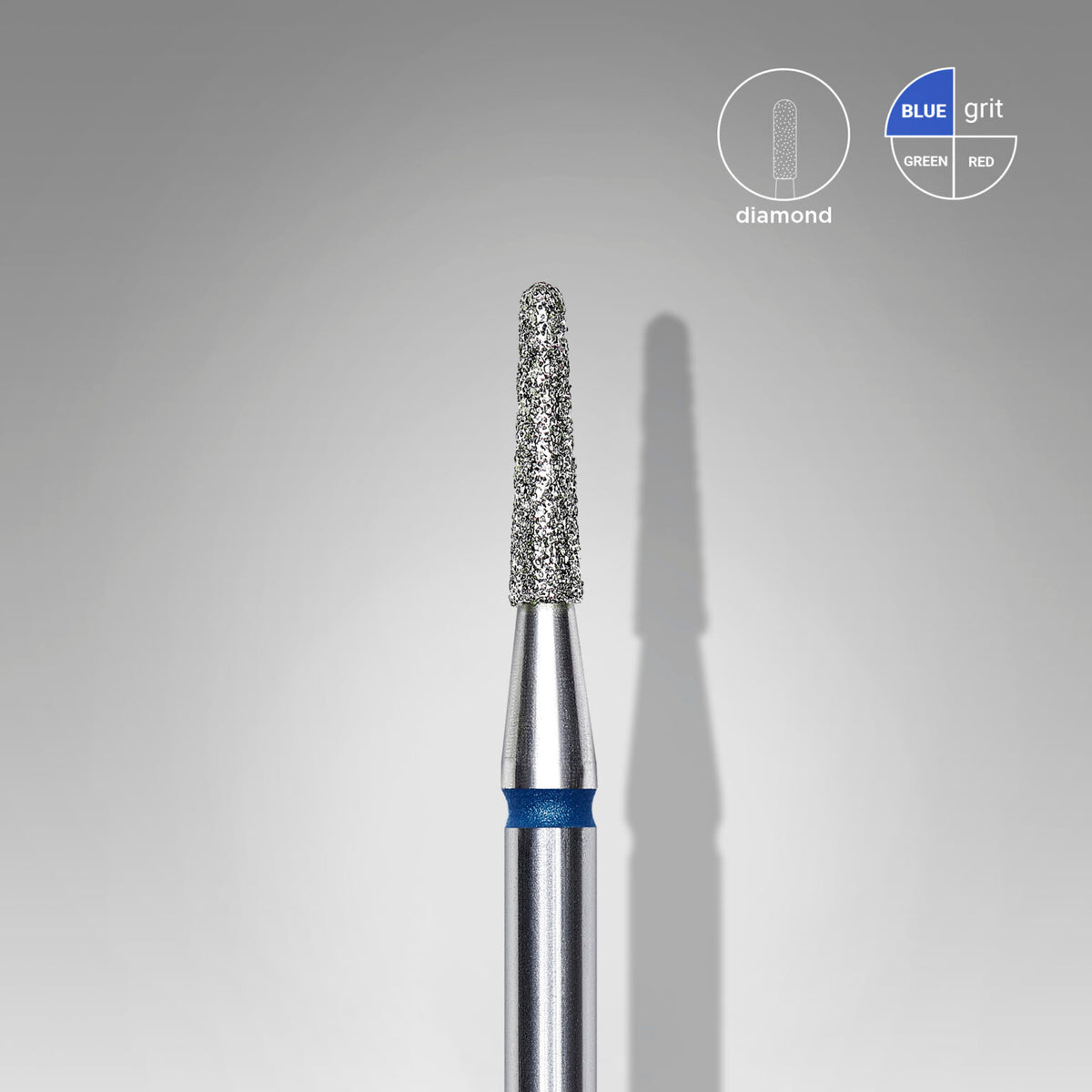 [Staleks]Diamond nail drill bit frustum EXPERT head diameter 1,8 mm / working part 8 mm