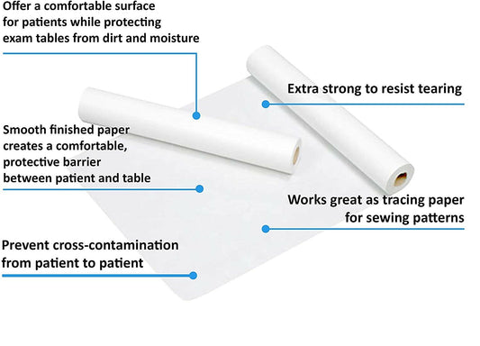 [generic] Exam Table Paper Smooth (24" X 125') 1 roll (Copy)