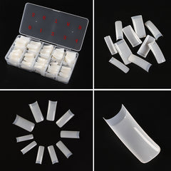Square Half French Nail Extension Tips 10sizes 500pcs