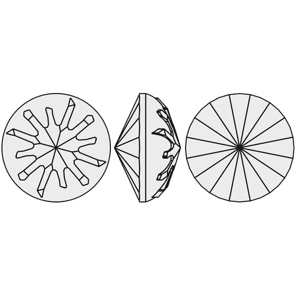 [Swarovski] 1695 Point Back Crystal (10mm) (2 pieces/pack)