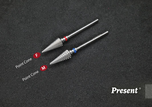 [Present] Point cone drill bits