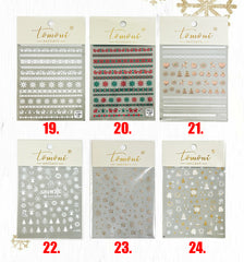 [generic] Christmas Nail stickers (36 styles)