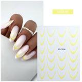 [generic] 5D nail stickers (11 colours)