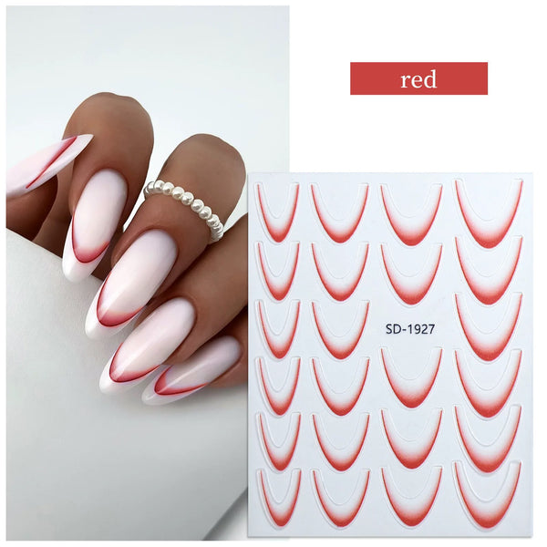 [generic] 5D nail stickers (11 colours)
