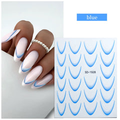 [generic] 5D nail stickers (11 colours)