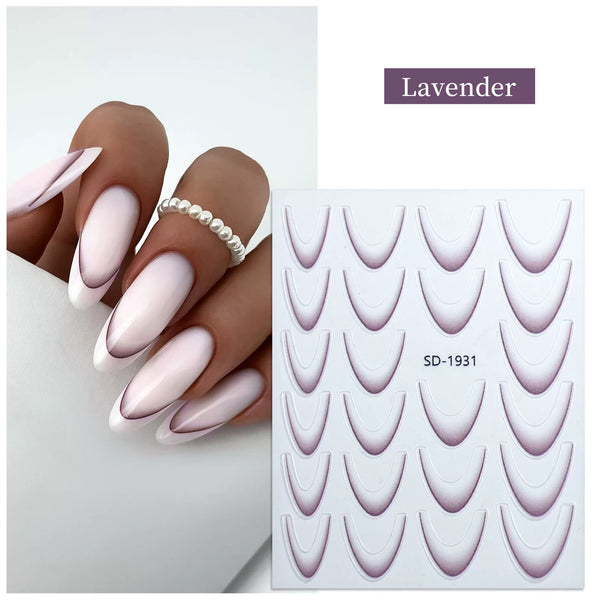 [generic] 5D nail stickers (11 colours)