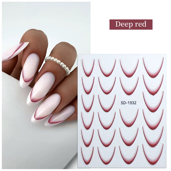[generic] 5D nail stickers (11 colours)