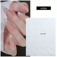 [generic] 5D nail stickers (11 colours)