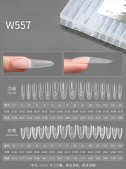 [MR NAIL] Sandwich Poly Gel Dual Forms Extension Nail Tips Without Paper Holder(Bottom 120pcs+Top 120pcs) W557