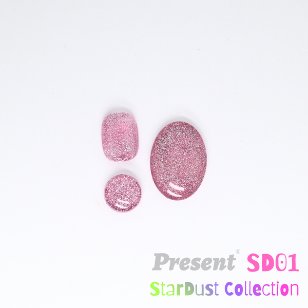 Stardust Series Gel Polish Soft Crystal Sparkle | Present