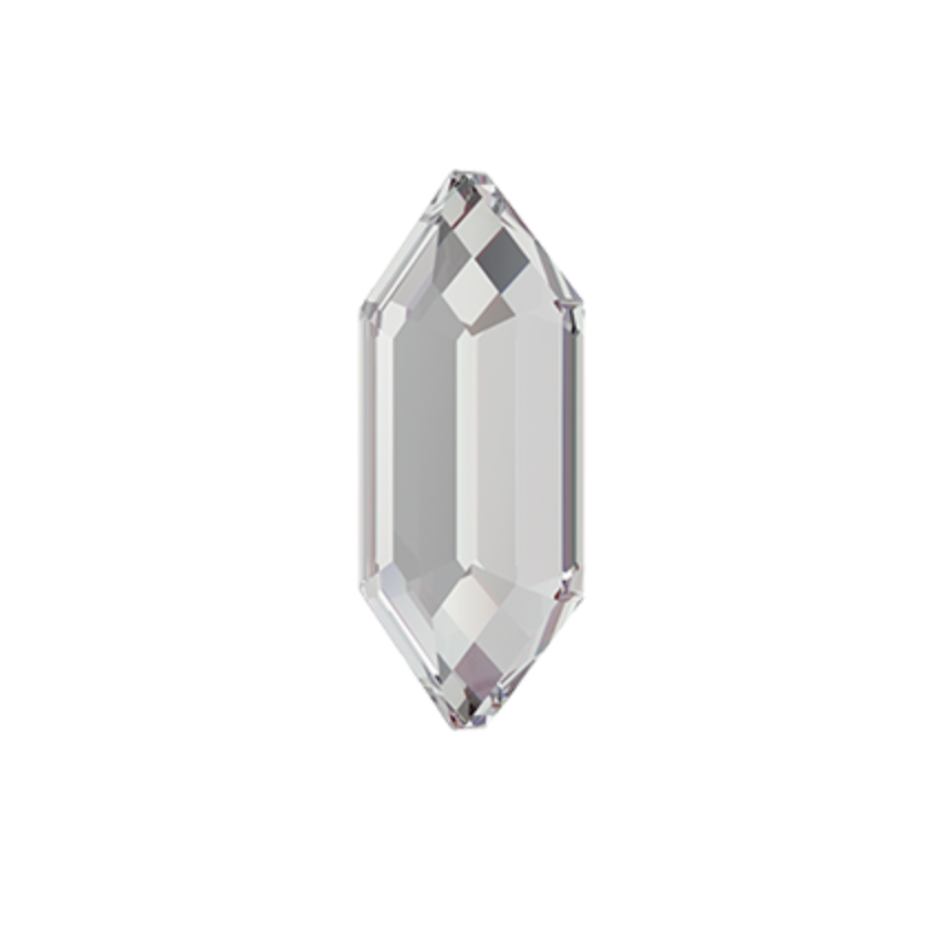 [Swarovski] 2776 Elongated Hexagon Flatback (variated sizes)(2 colors)