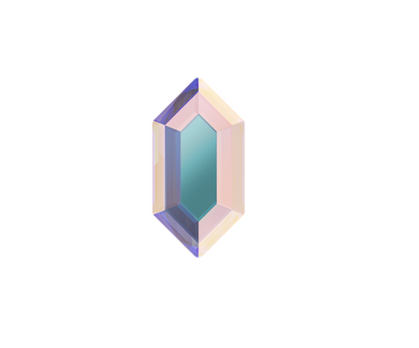 [Swarovski] 2776 Elongated Hexagon Flatback (variated sizes)(2 colors)