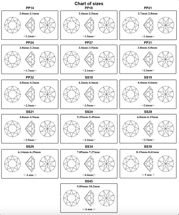 [Swarovski] 1088 Point Back Crystal Powder Rose (L103) (variated sizes)