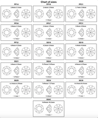 [Swarovski] 1088 Point Back Crystal Powder Rose (L103) (variated sizes)