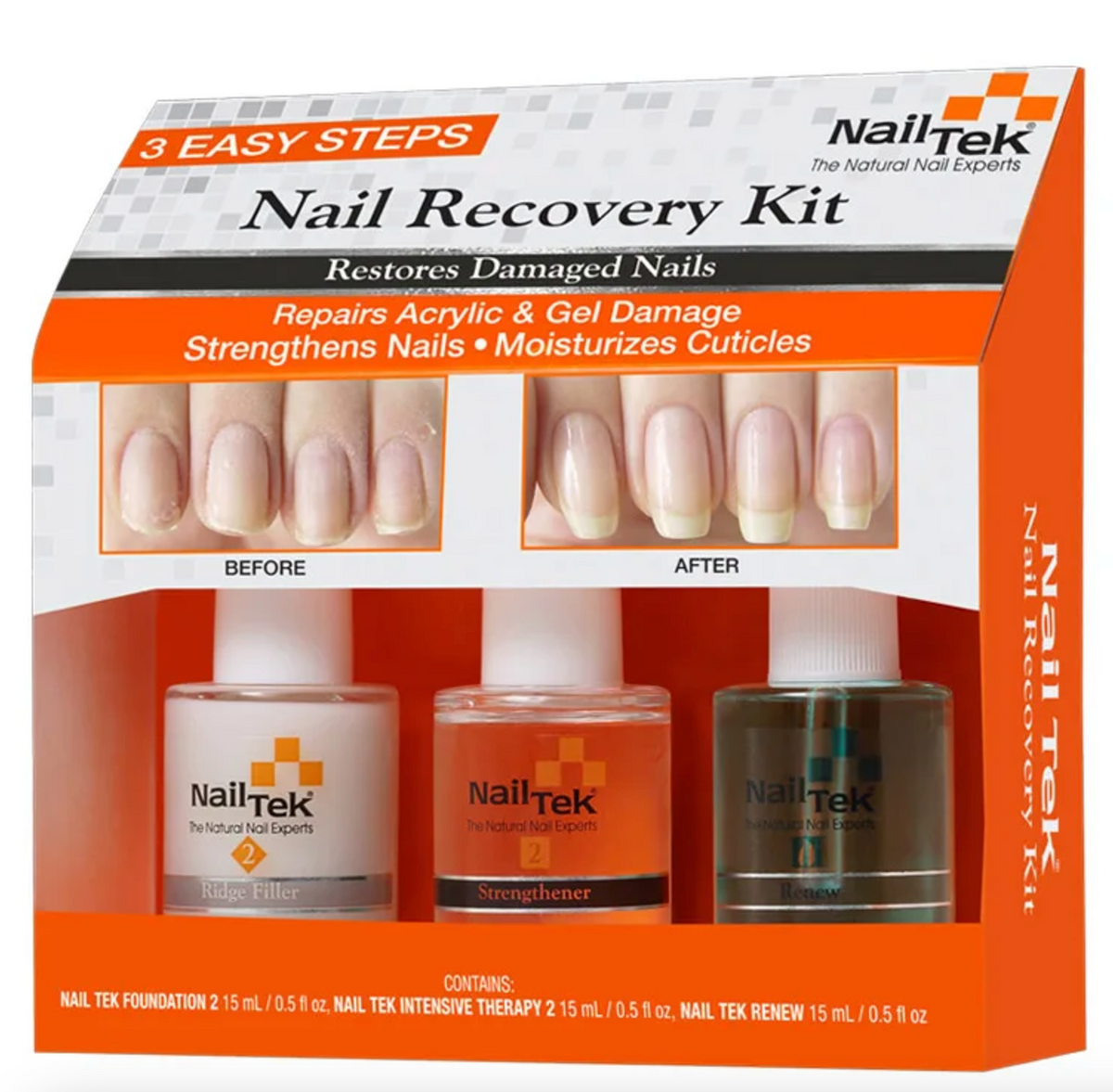 [Nail Tek] New Restore Damaged Nails Kit