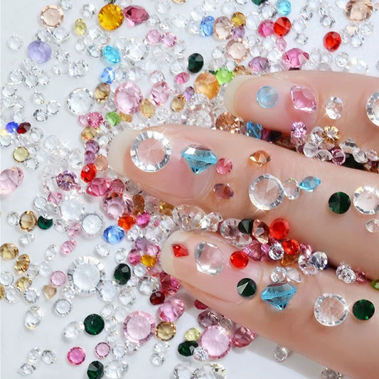 [generic] Diamond Shape Nail Decor(mix color and size)