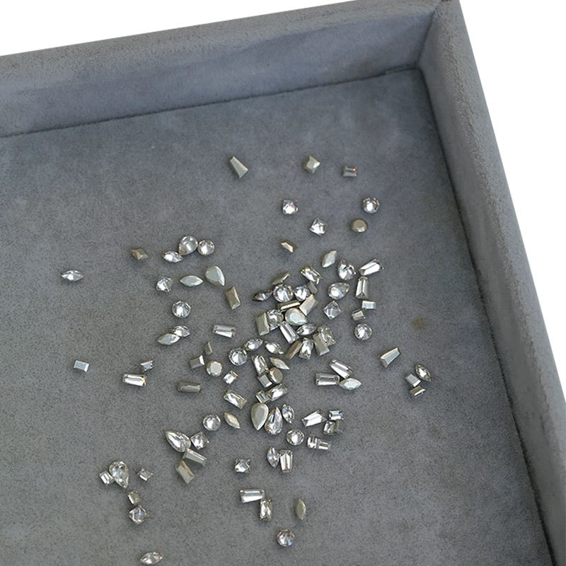 [generic] Crystal Mix Shape Flat Back Nail Decor (2-4mm/50pcs around)