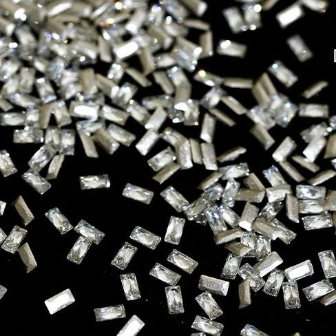 [generic] Crystal Rectangle Shape Flat Back Nail Decor (50pcs around)