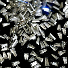 [generic] Crystal Trapezoid Shape Flat Back Nail Decor (1*2*3mm/50pcs around)