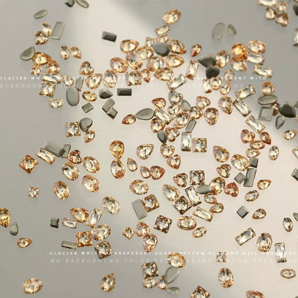 [generic] Crystal Mix Shape Point Back Nail Decor (2-4mm/50pcs around)