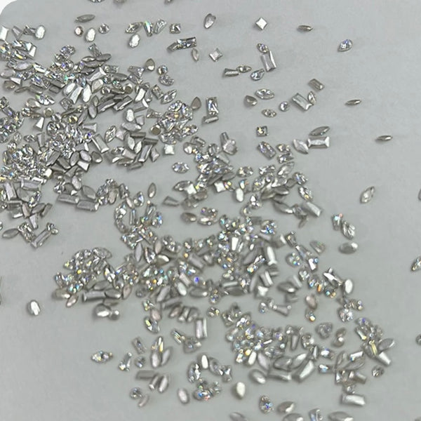 [generic] Crystal Mix Shape Point Back Nail Decor (2-4mm/50pcs around)