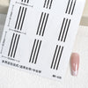 French Manicure Guide Stickers (4 types)