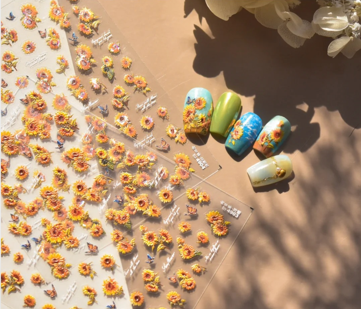 [generic] Flora Nail stickers (13 styles)