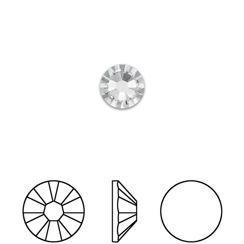[Swarovski] Flat Back Crystal 001 (SS03-SS34)
