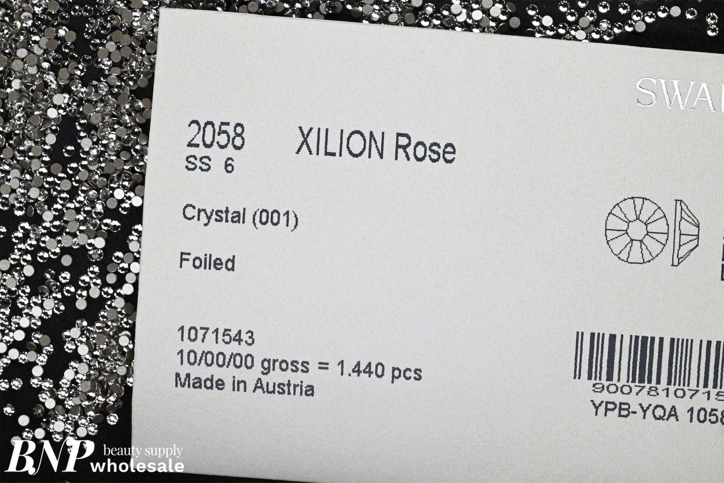 [Swarovski] Flat Back Crystal 001 (SS03-SS34)