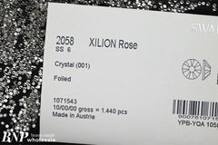 [Swarovski] Flat Back Crystal 001 (SS03-SS34)