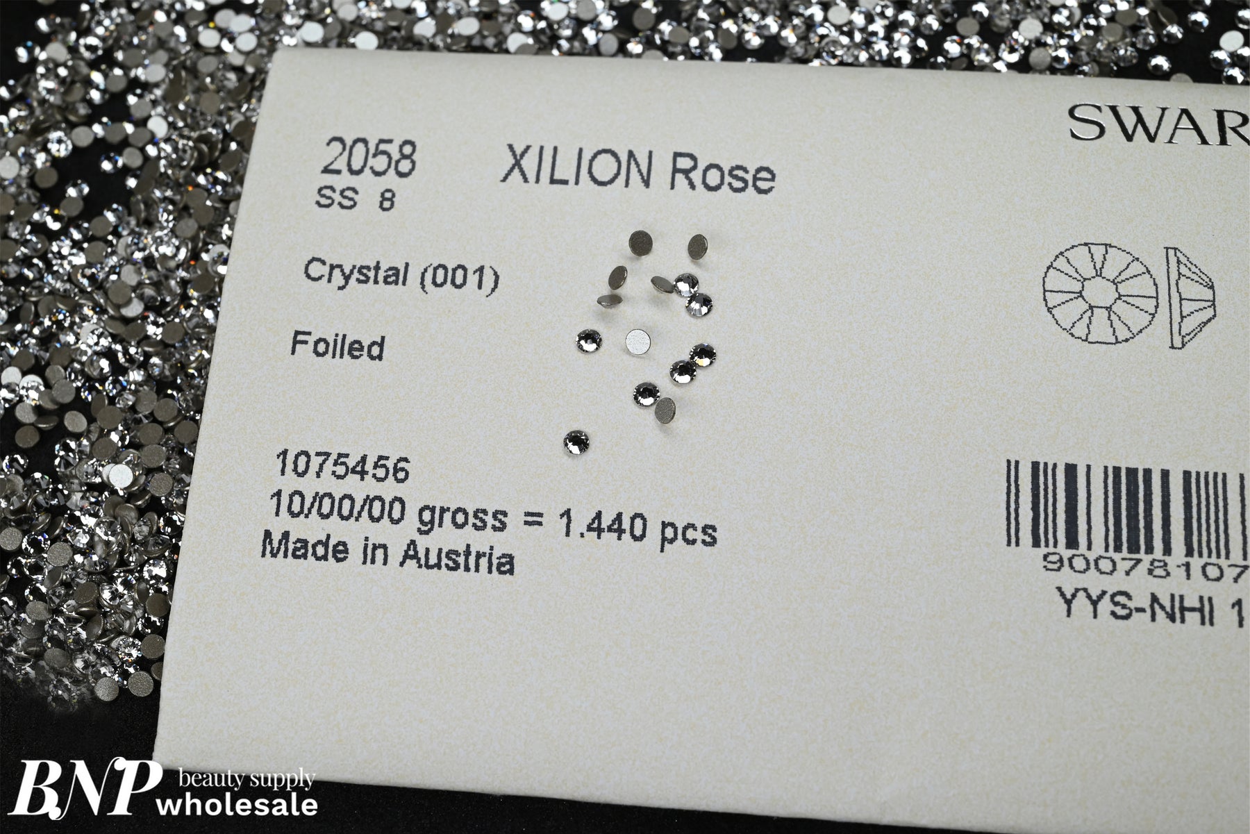 [Swarovski] 1088 Point Back Crystal 001 (variated sizes) – BNP Beauty ...