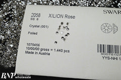 [Swarovski] Flat Back Crystal 001 (SS03-SS34)