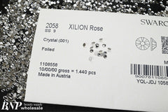 [Swarovski] Flat Back Crystal 001 (SS03-SS34)