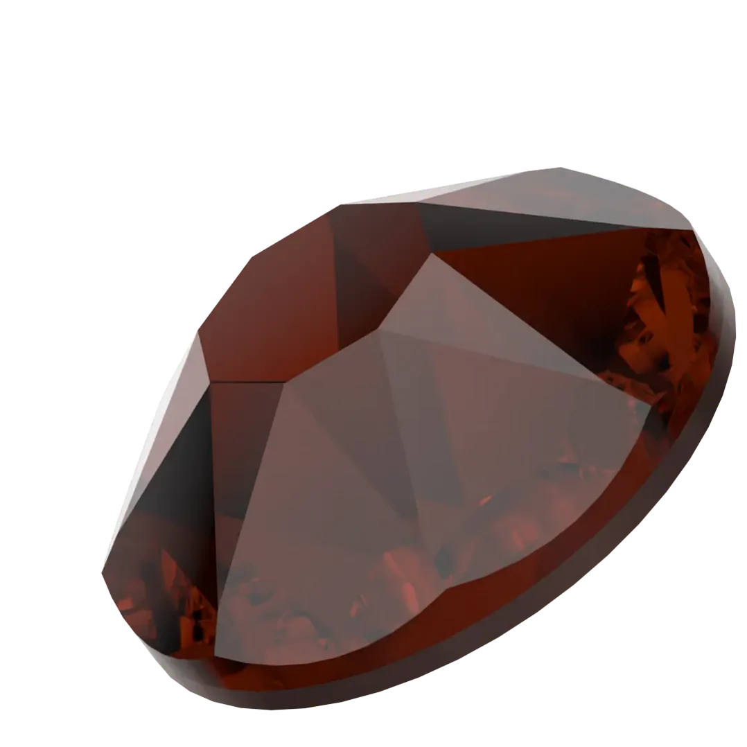 [Swarovski] Flat Back Crystal Smoked Amber(100) (variated sizes)
