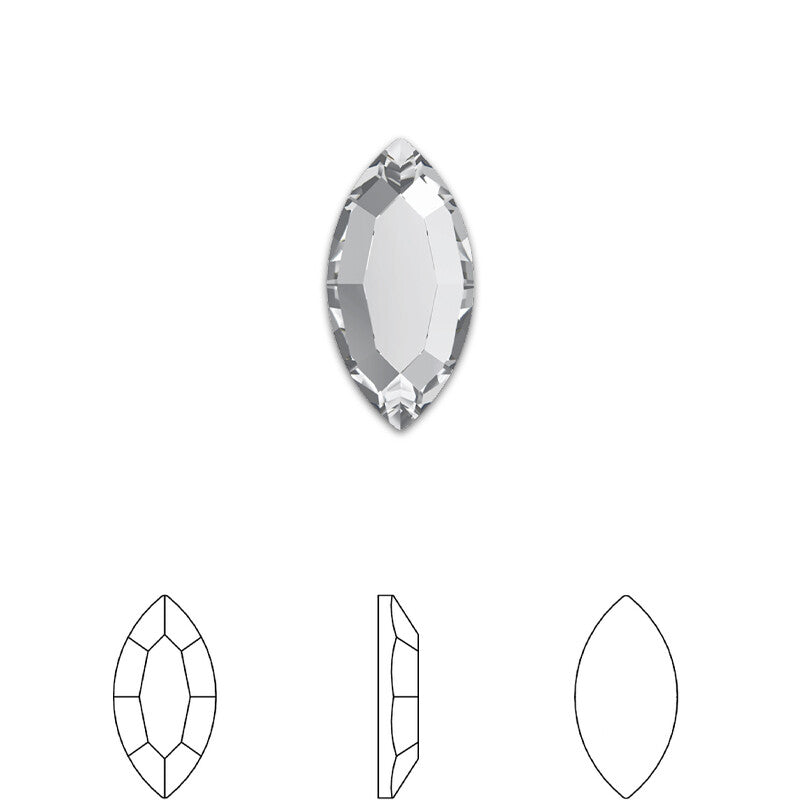 [Swarovski] 2200 Flat Back Crystal (variated sizes) (6 colors)