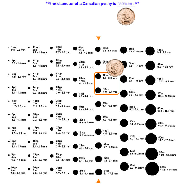 [Swarovski] 2304 Flat Back Crystal (variated sizes) (5 colors)