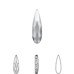[Swarovski] 2304 Flat Back Crystal (variated sizes) (5 colors)