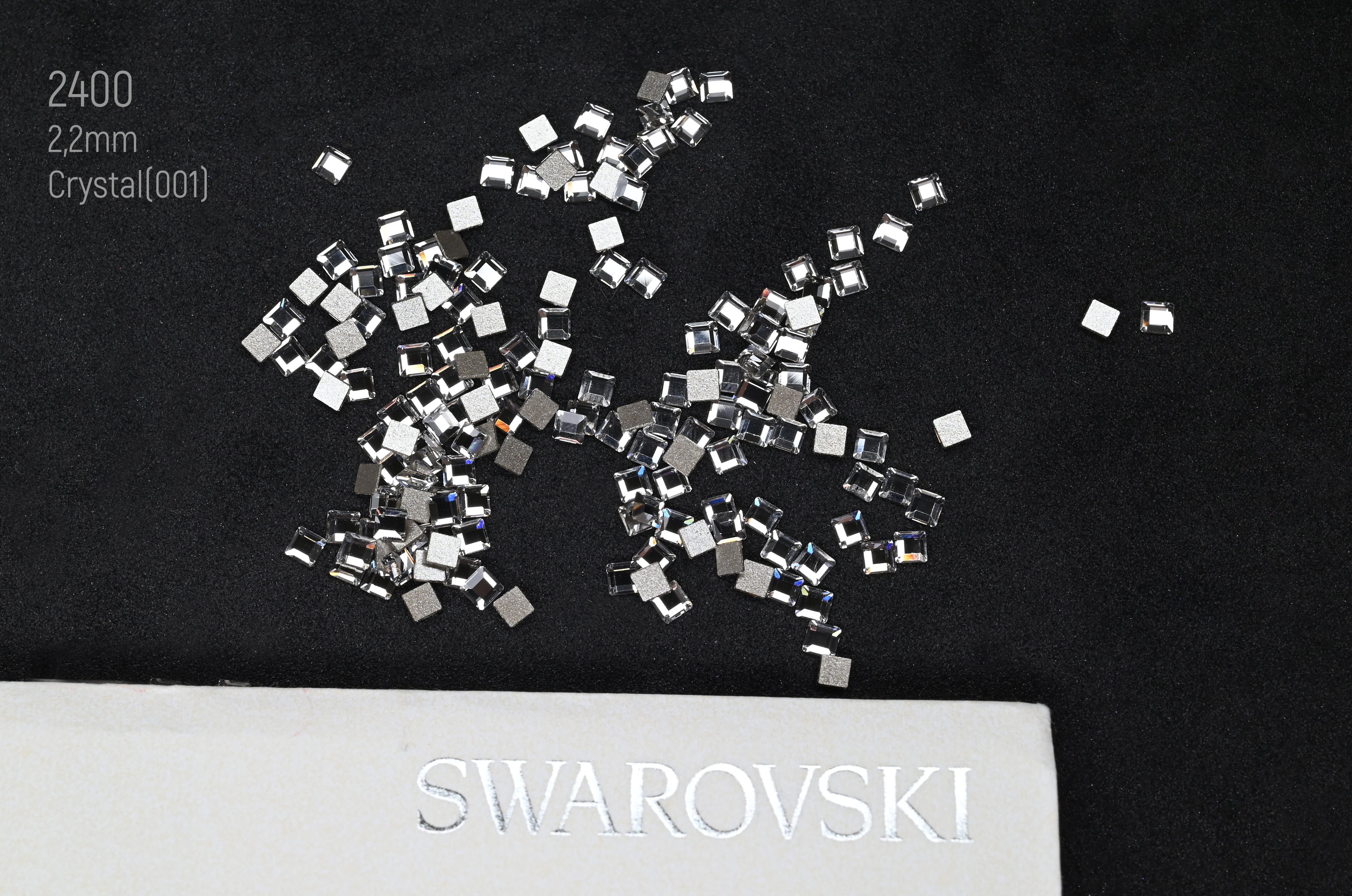 [Swarovski] 2400 Flat Back Crystal (variated sizes) (2 colors)