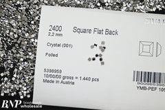 [Swarovski] 2400 Flat Back Crystal (variated sizes) (2 colors)