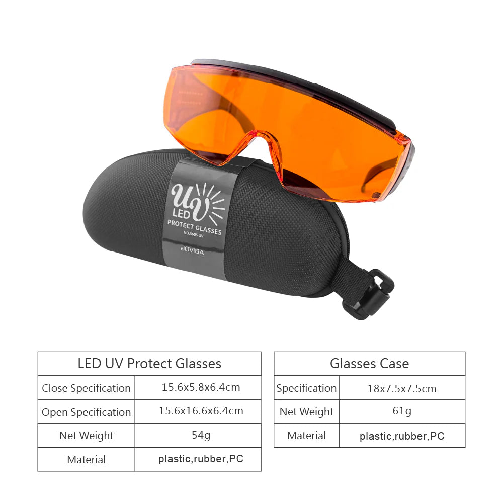 UV LED Protective Eye Glasses for UV/LED Lamp user | Jovisa