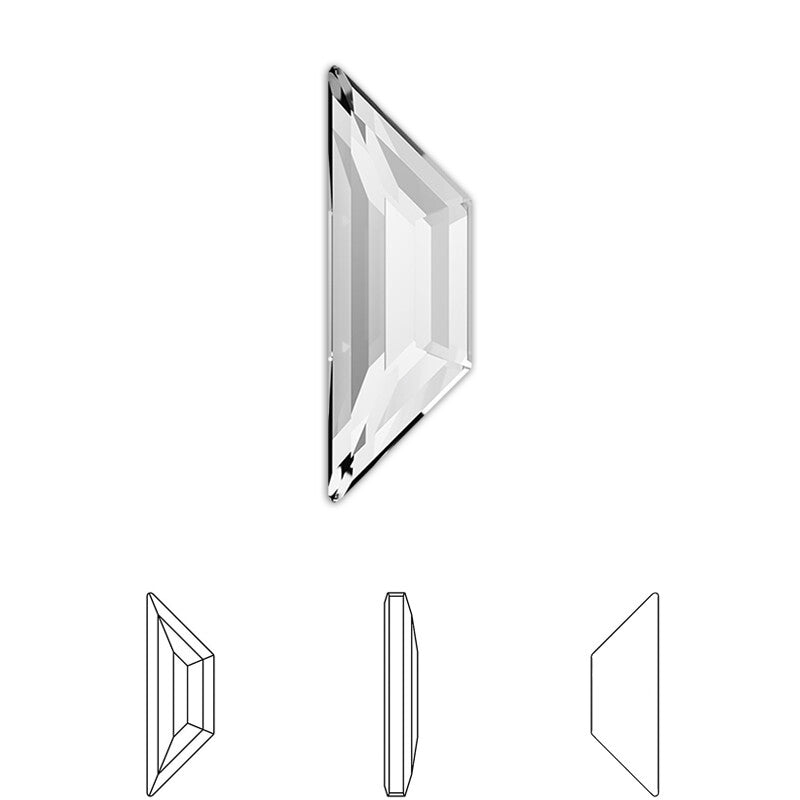 [Swarovski] 2772 Flat Back Crystal (Variated Sizes) (4 Colors)