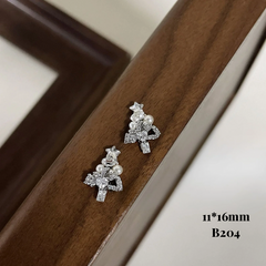 Christmas Ornament Nail Charm Decoration 2pcs