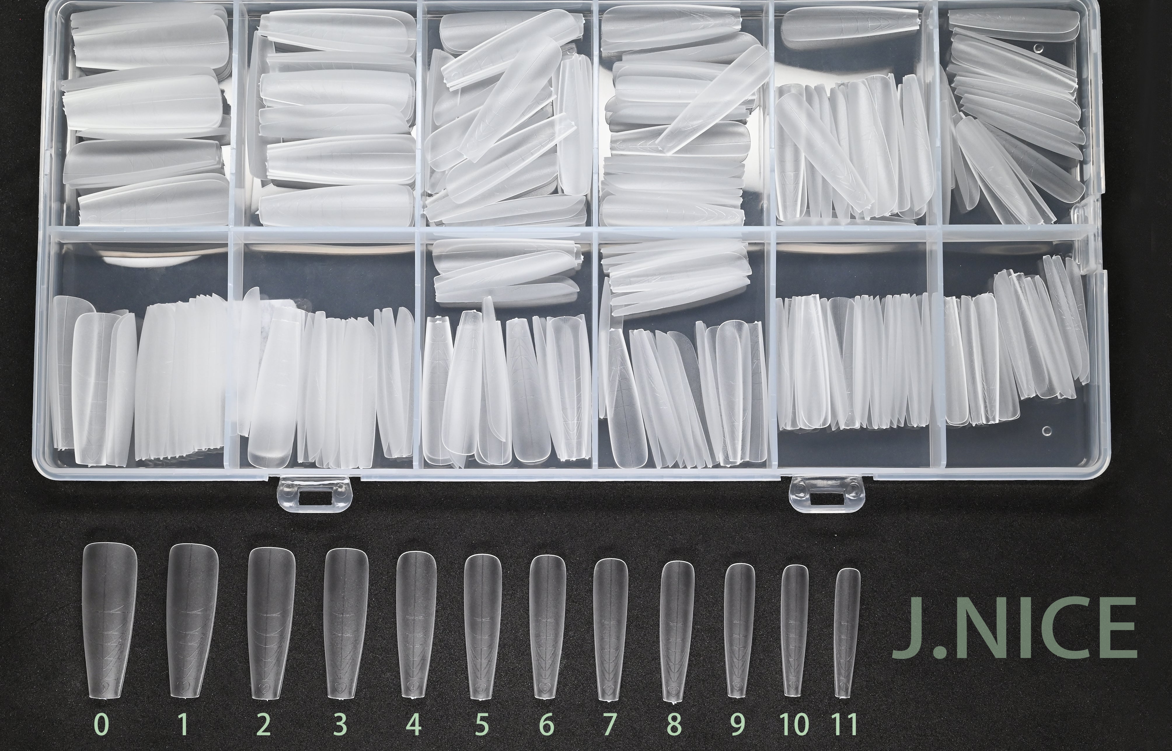 [J.NICE] Upgraded Soft nail tips 240pcs/Box