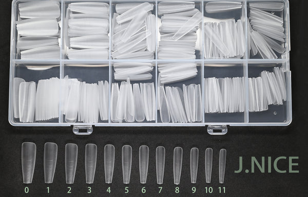 [J.NICE] Upgraded Soft nail tips 240pcs/Box