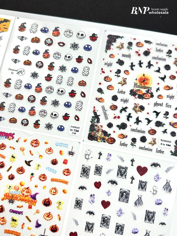 Halloween Nail stickers (7 styles)