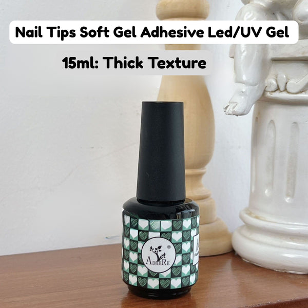 Nail Tips Soft Gel Adhesive Led/UV Gel 15ml