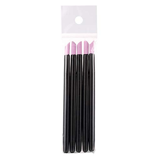 Quartz Stone Sanding Nail Cuticle Pusher/Remover Pen 5pcs